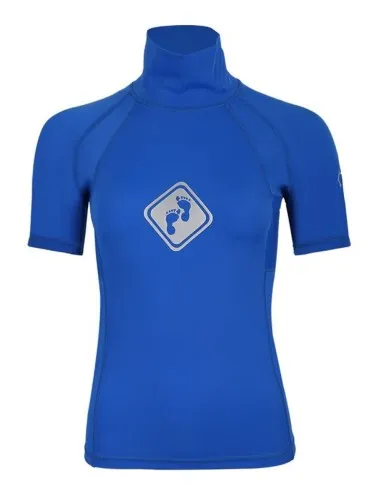 Two Bare Feet Unisex Short Sleeve Rash Vest (Blue)  New and improved, this short sleeve rash vest from Two Bare Feet is availabl