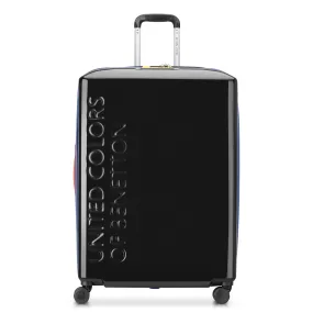 United Colors of Benetton UCB Hardside Luggage with Spinner Wheels (Checked-Large 27 Inch)  