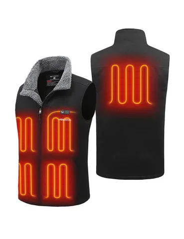 [Upgraded] Men’s Heated Canvas Vest 12V with Dual Control