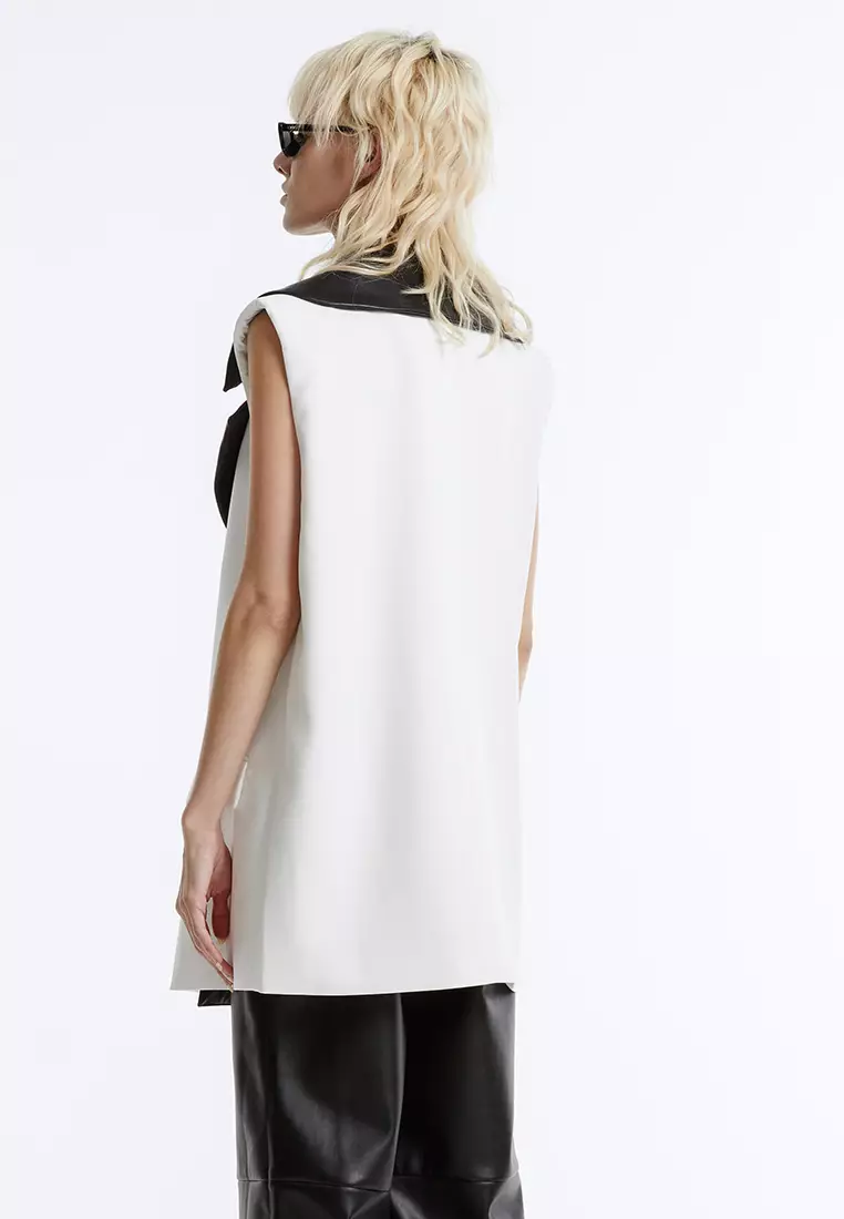 Urban Revivo Contrast Collared Vest