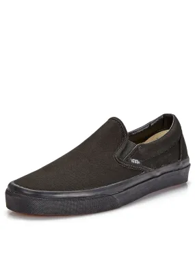 Vans Classic Slip-On Plimsolls -Black/Black