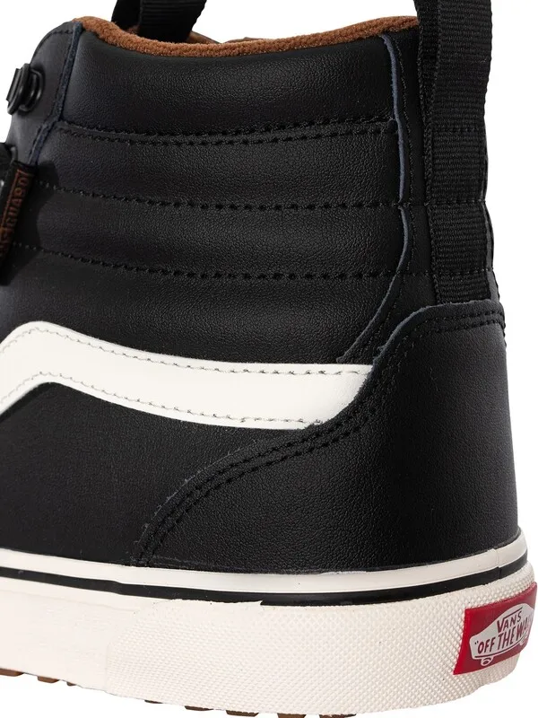 Vans Filmore Hi Leather Trainers - Black/Marshmallow