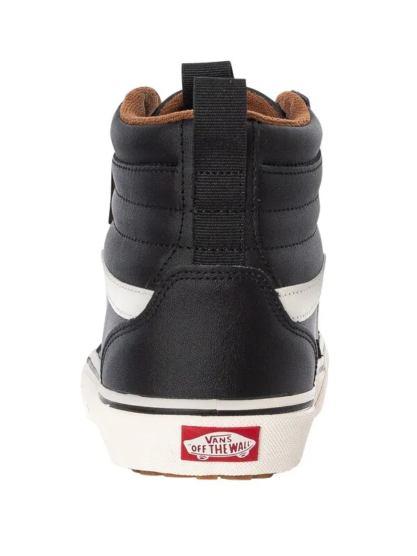 Vans Filmore Hi Leather Trainers - Black/Marshmallow