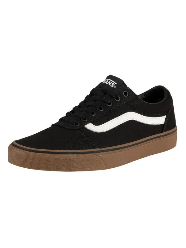 Vans Ward Canvas Trainers - Black/Gum