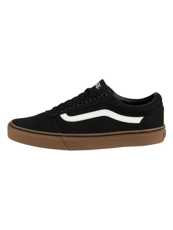 Vans Ward Canvas Trainers - Black/Gum