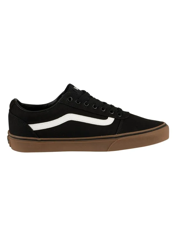 Vans Ward Canvas Trainers - Black/Gum