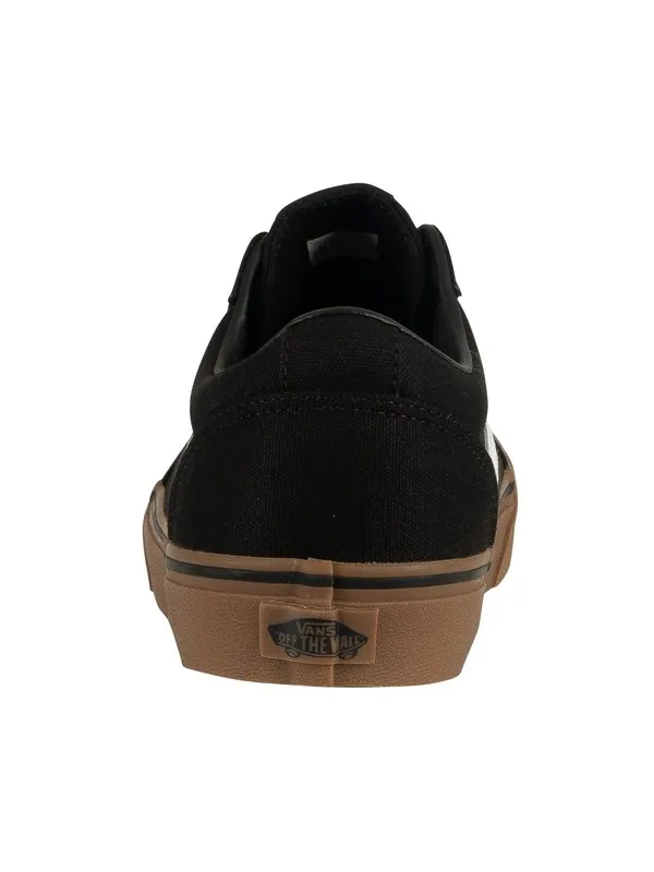 Vans Ward Canvas Trainers - Black/Gum