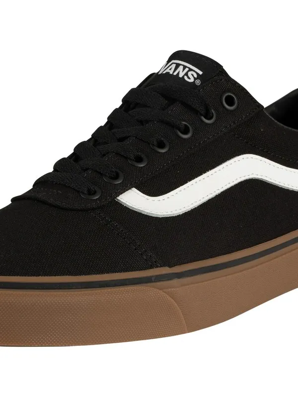 Vans Ward Canvas Trainers - Black/Gum