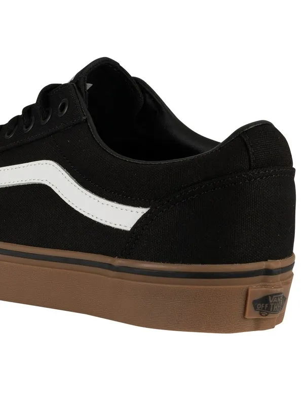 Vans Ward Canvas Trainers - Black/Gum