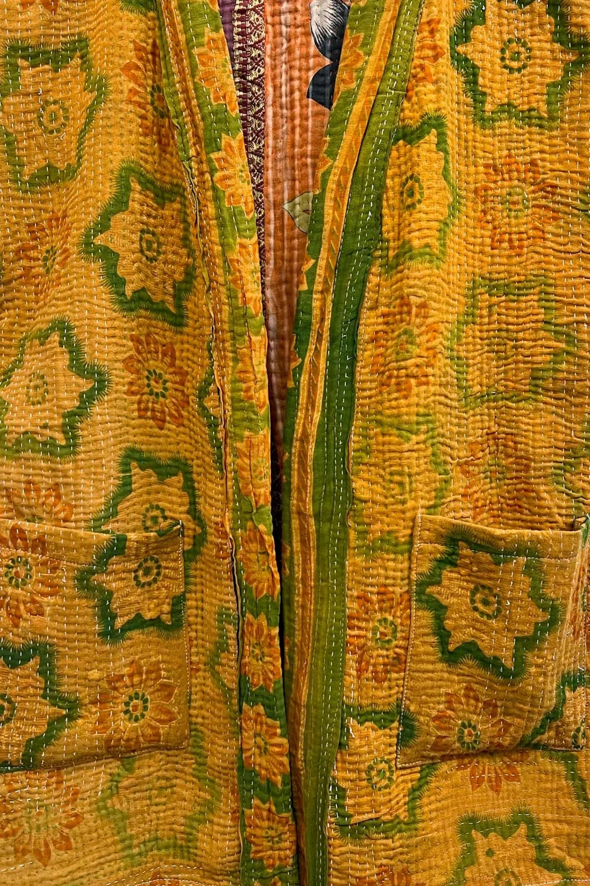 Vintage Kantha Vest - Changing Seasons