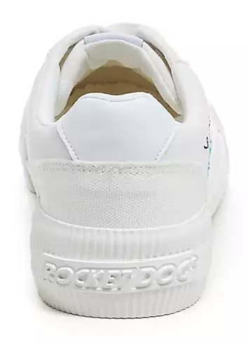 White Cheery Embroidery 12A Trainers by Rocket Dog | Look Again