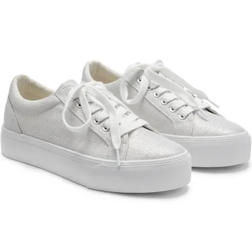 Women's Lace-up Shimmer Trainers