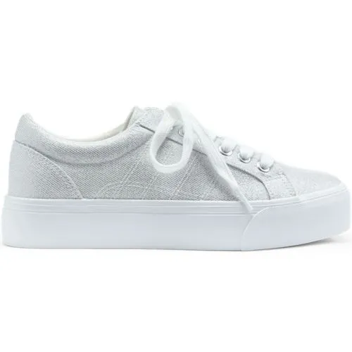 Women's Lace-up Shimmer Trainers