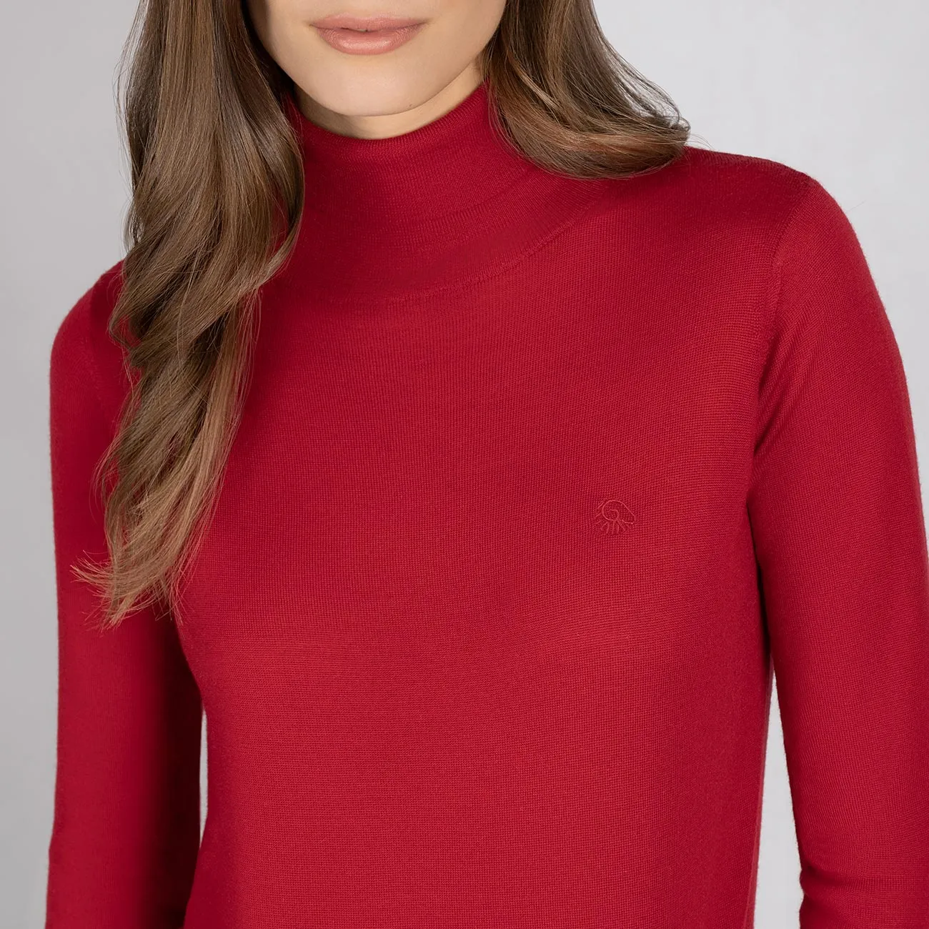 Wool Pullover Light Turtleneck Women